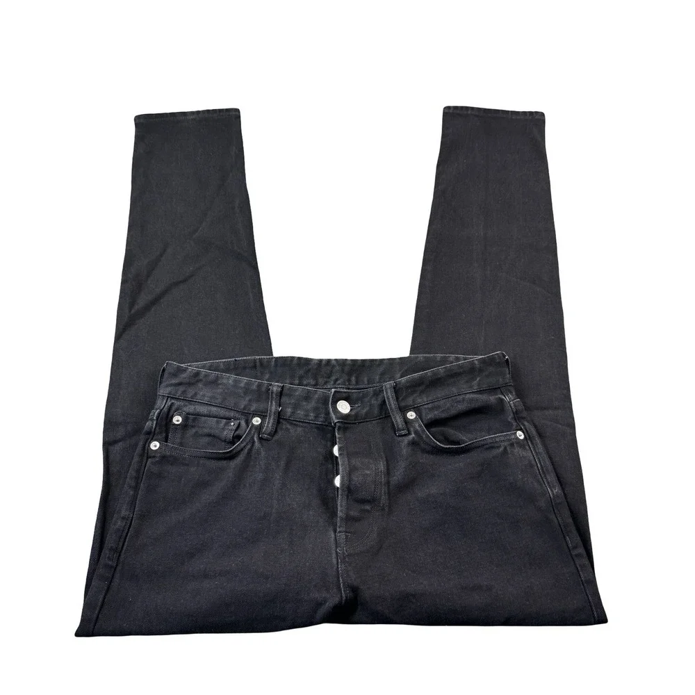 Buck Mason Black Maverick Slim 13 oz Denim Mens Jeans Size 33x34